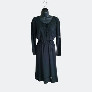 Beautiful Octavia Black Peasant Style Dress